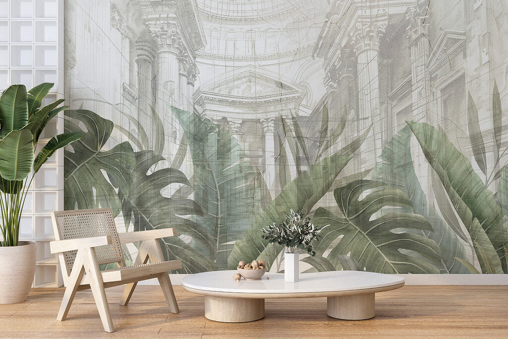Folhas sobre arquitetura desenhada — interior 5