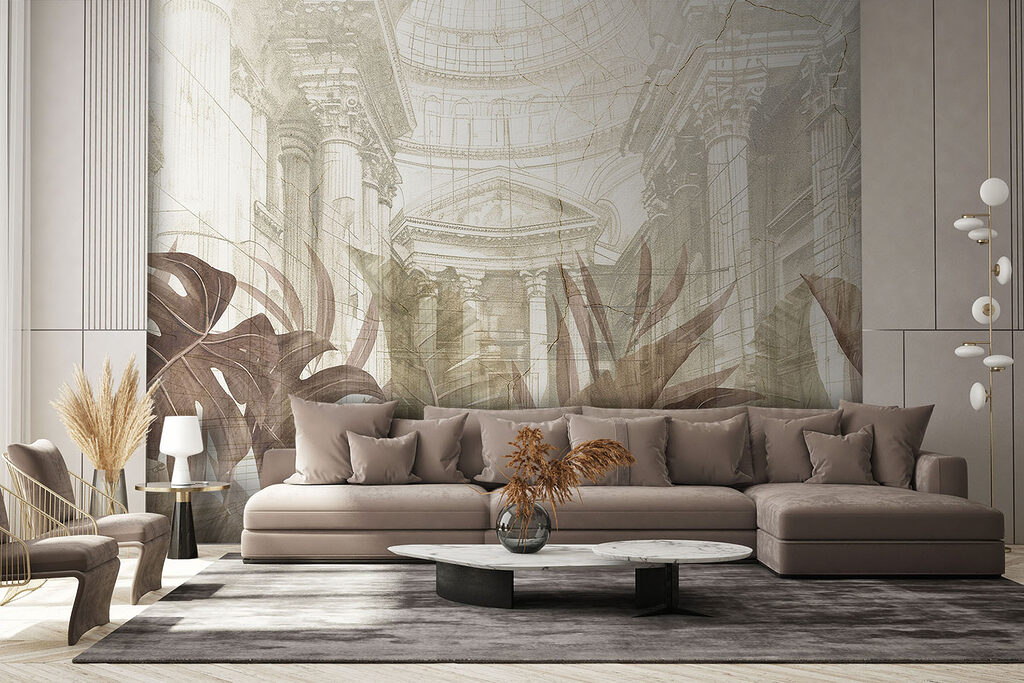 Folhas sobre arquitetura desenhada — interior 3