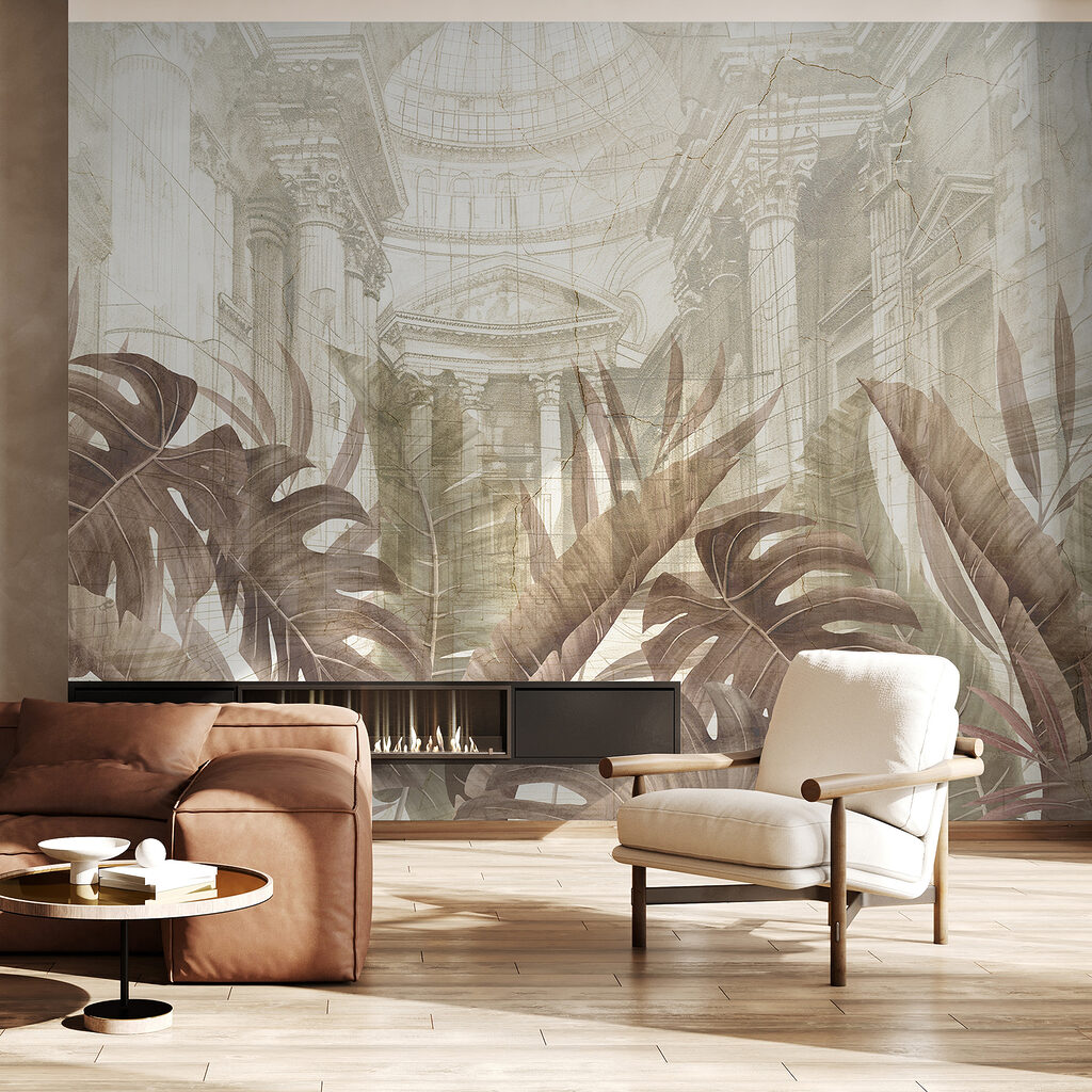 Folhas sobre arquitetura desenhada — interior 4