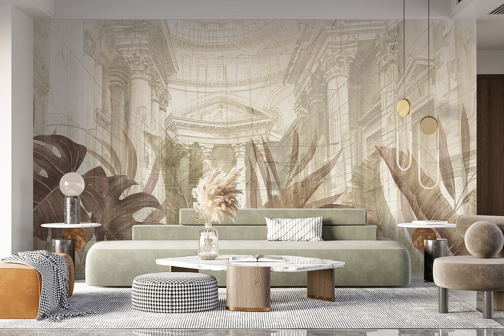 Folhas sobre arquitetura desenhada — interior 5