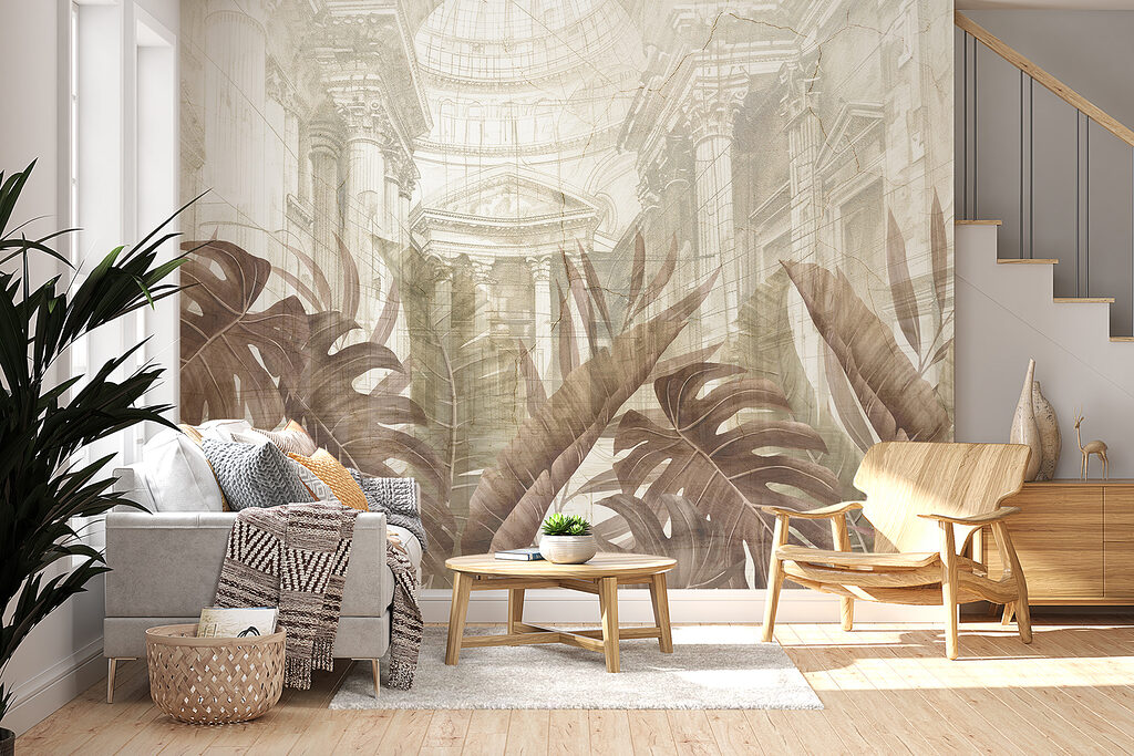 Folhas sobre arquitetura desenhada — interior 6
