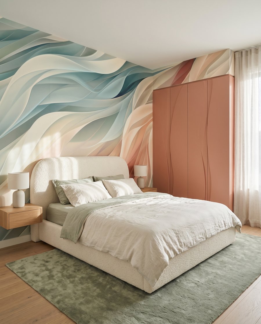 Ondas em tons pastel — interior 3