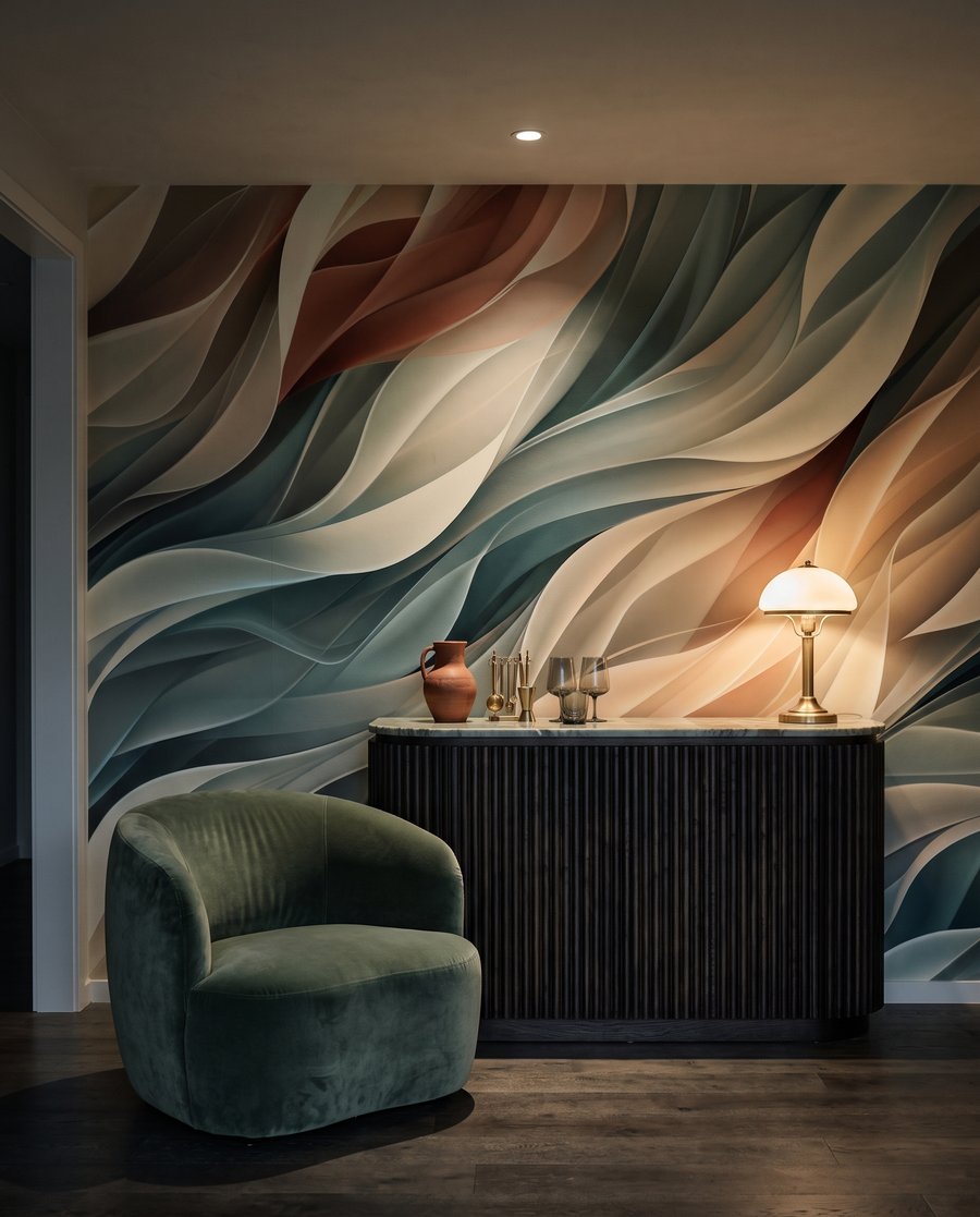 Ondas em tons pastel — interior 5