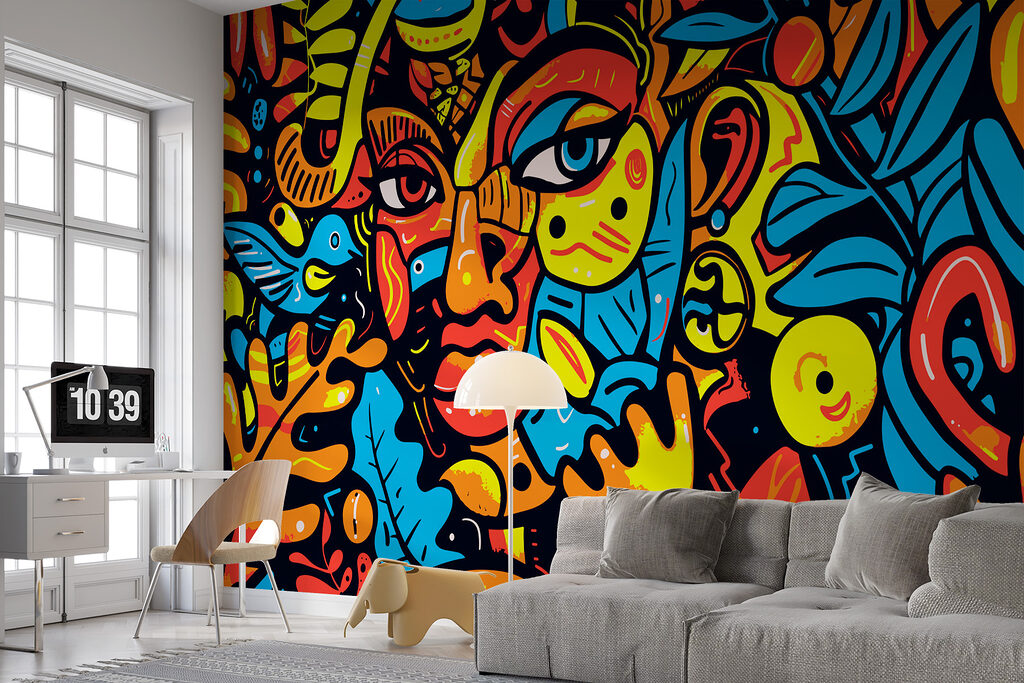 Rosto em linhas vivas — interior 2