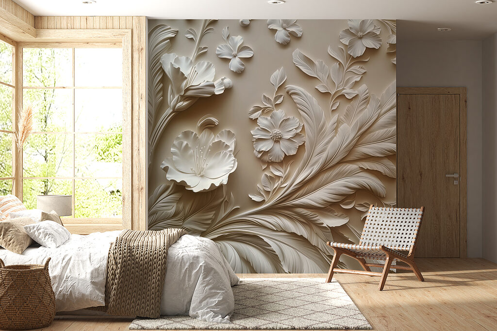 Ramos florais em curvas — interior 3