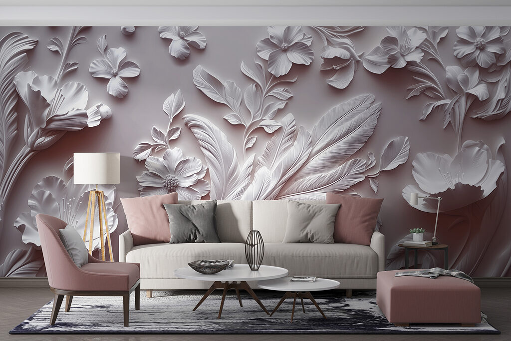 Ramos florais em curvas — interior 2