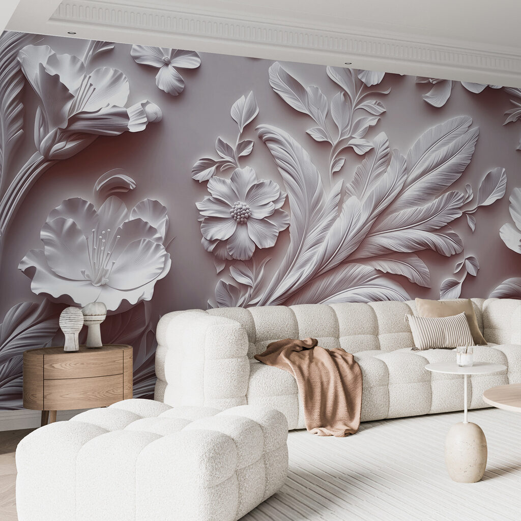 Ramos florais em curvas — interior 4