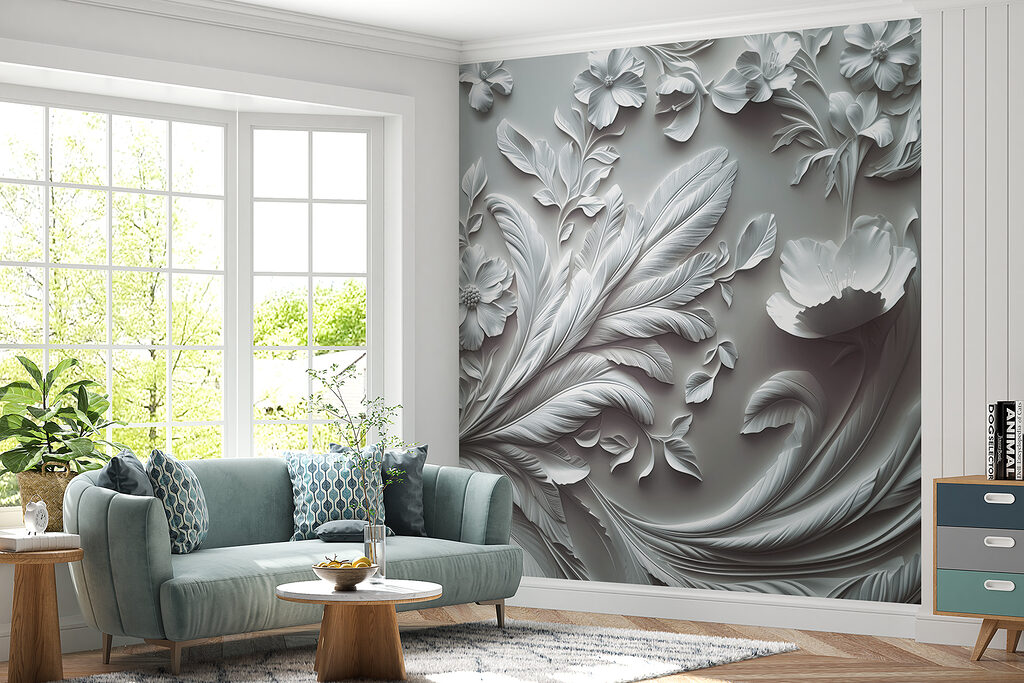 Ramos florais em curvas — interior 2