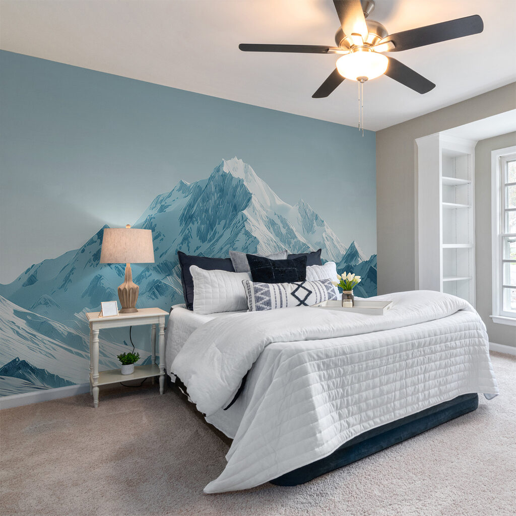Pico nevado em azul-acinzentado — interior 1