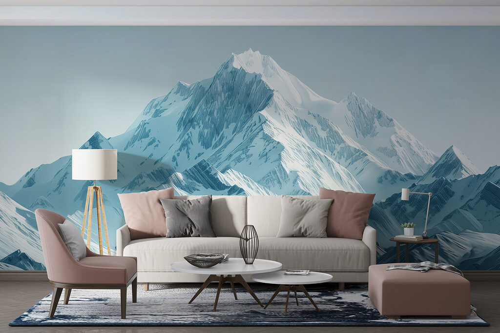 Pico nevado em azul-acinzentado — interior 2
