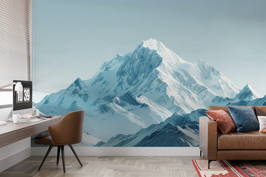 Pico nevado em azul-acinzentado — interior 3