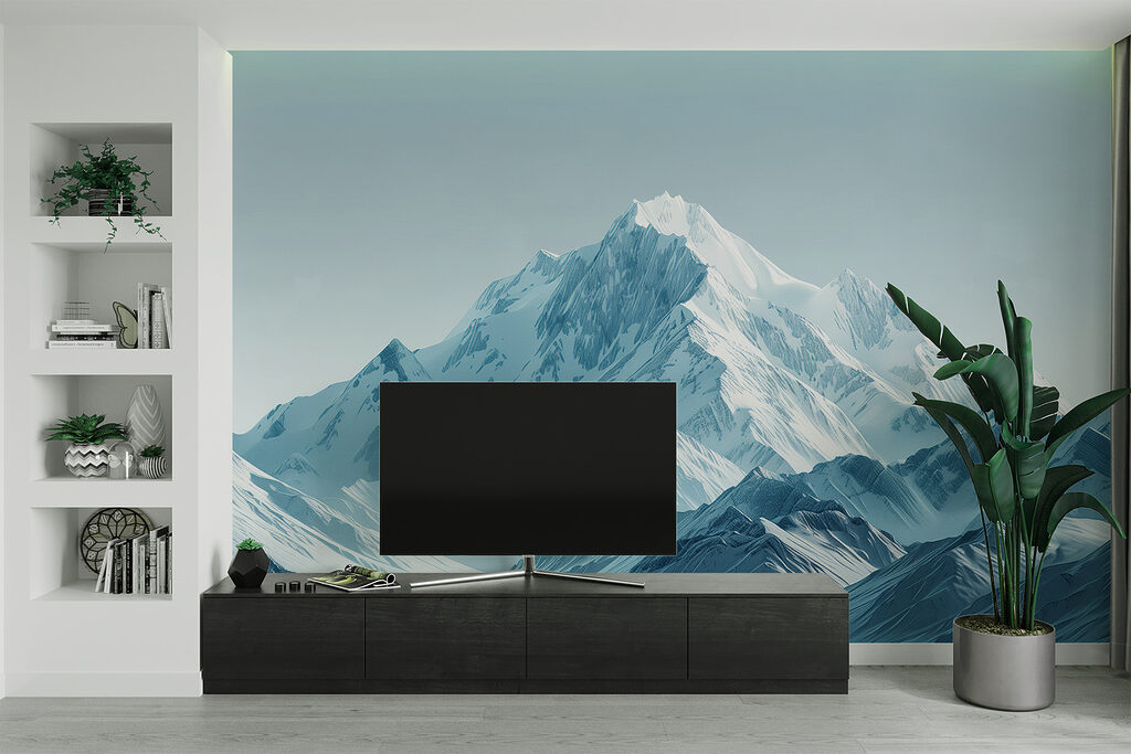 Pico nevado em azul-acinzentado — interior 4