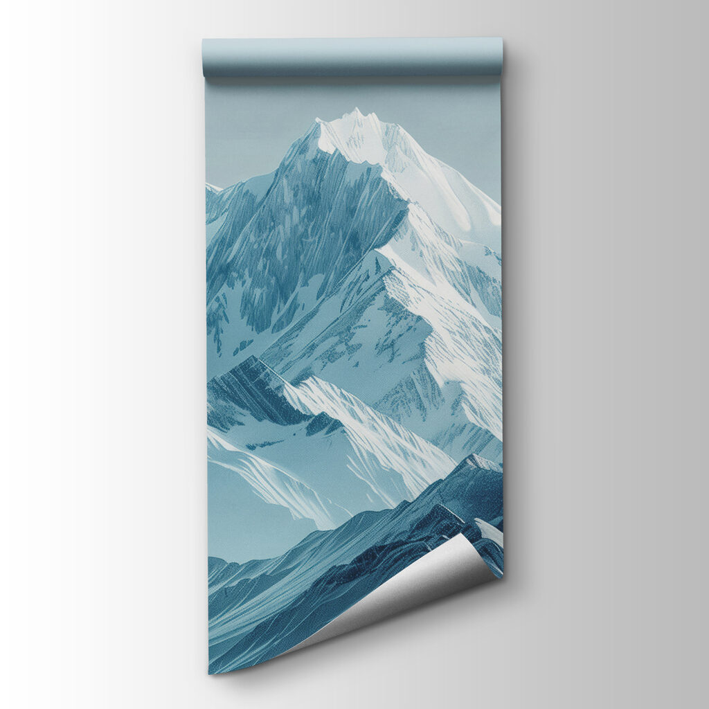 Pico nevado em azul-acinzentado — vista do produto