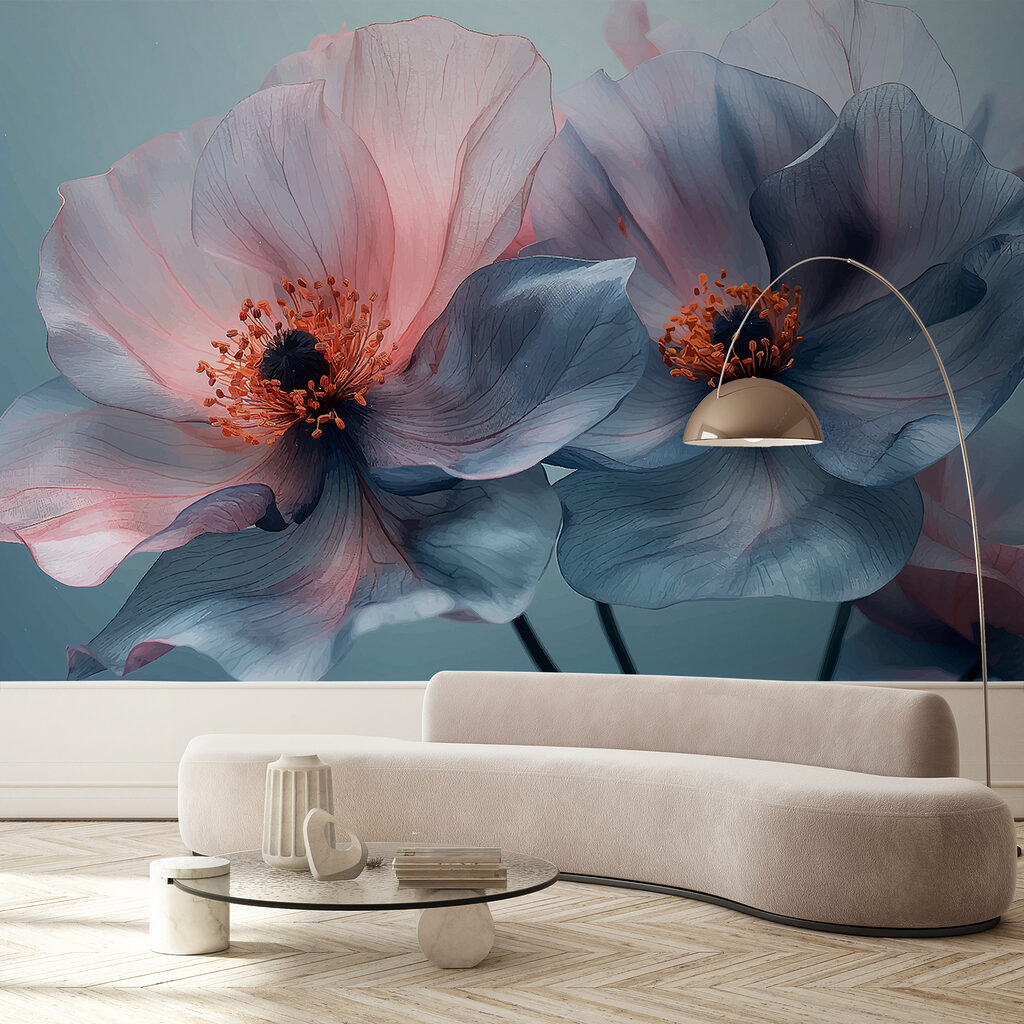 Duas flores sobrepostas — interior 1