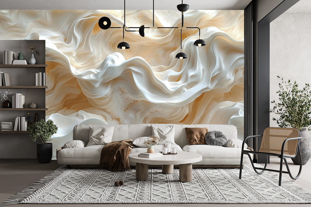 Ondas creme luminosas — interior 1