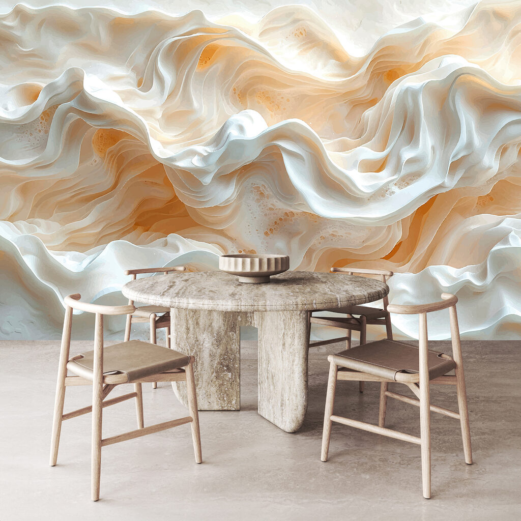 Ondas creme luminosas — interior 2