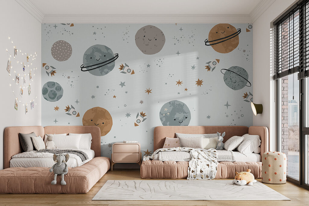 Planetas simpáticos em azul-claro — interior 2