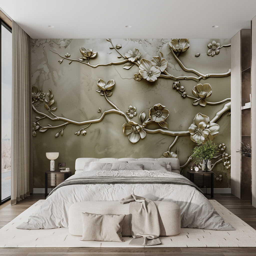 Ramos floridos em relevo — interior 1