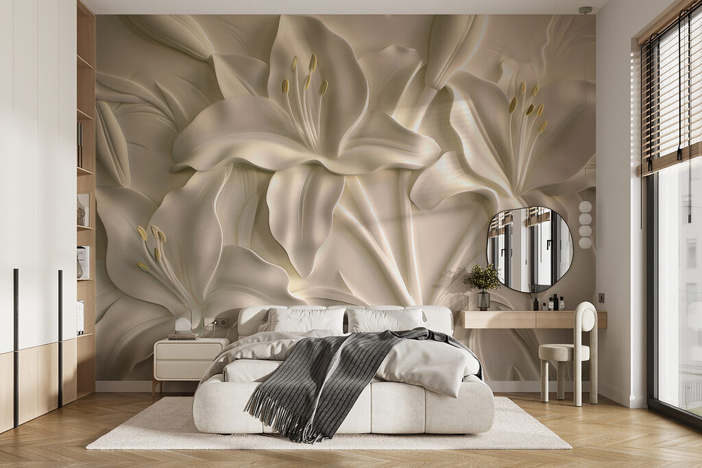 Lírios em relevo — interior 3
