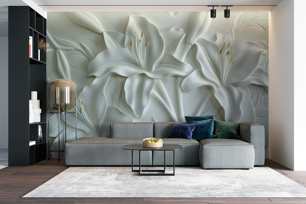 Lírios em relevo — interior 2