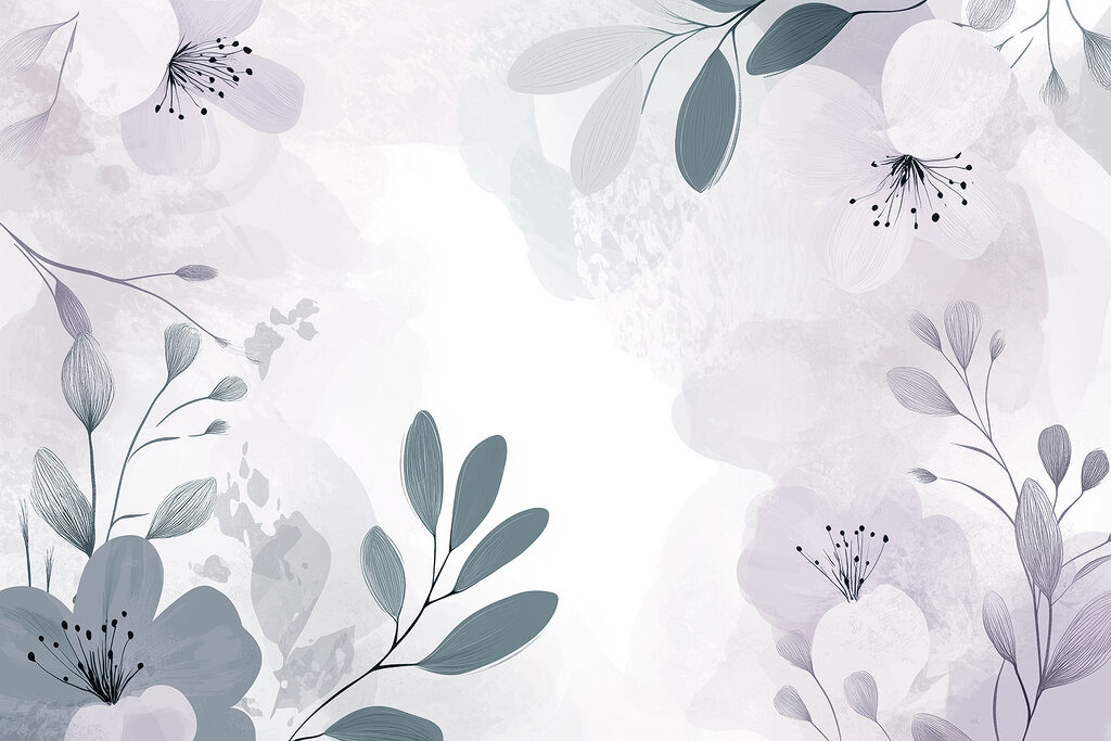Flores em moldura — design completo