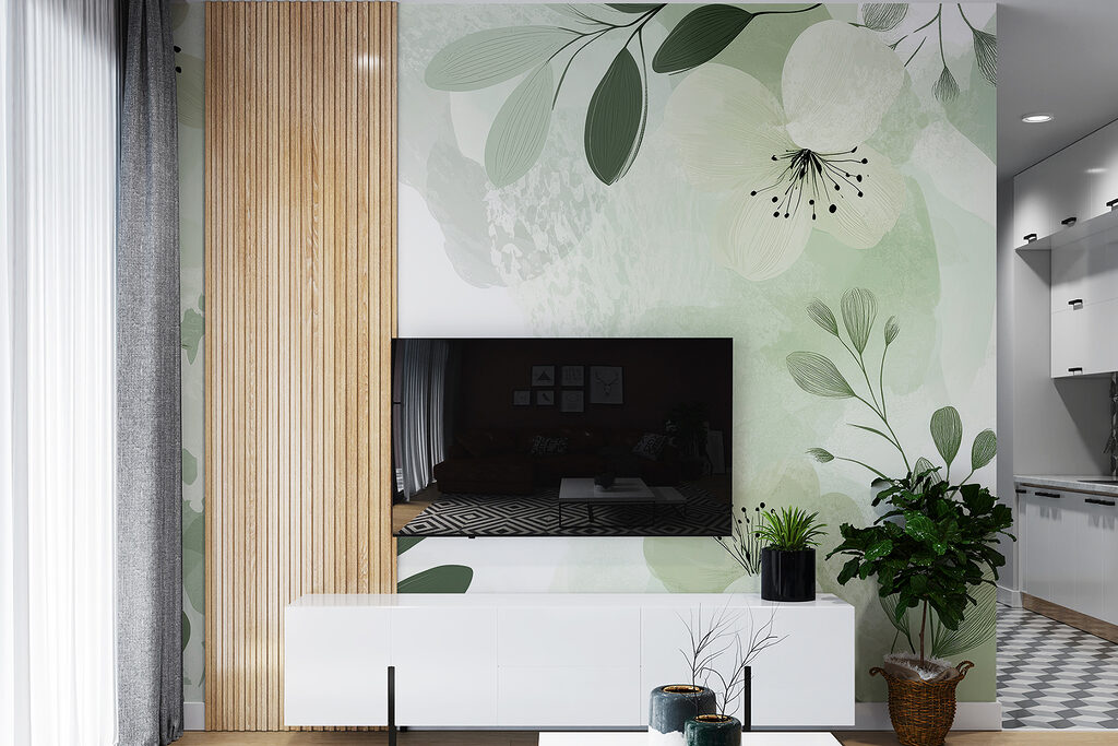Flores em moldura — interior 1