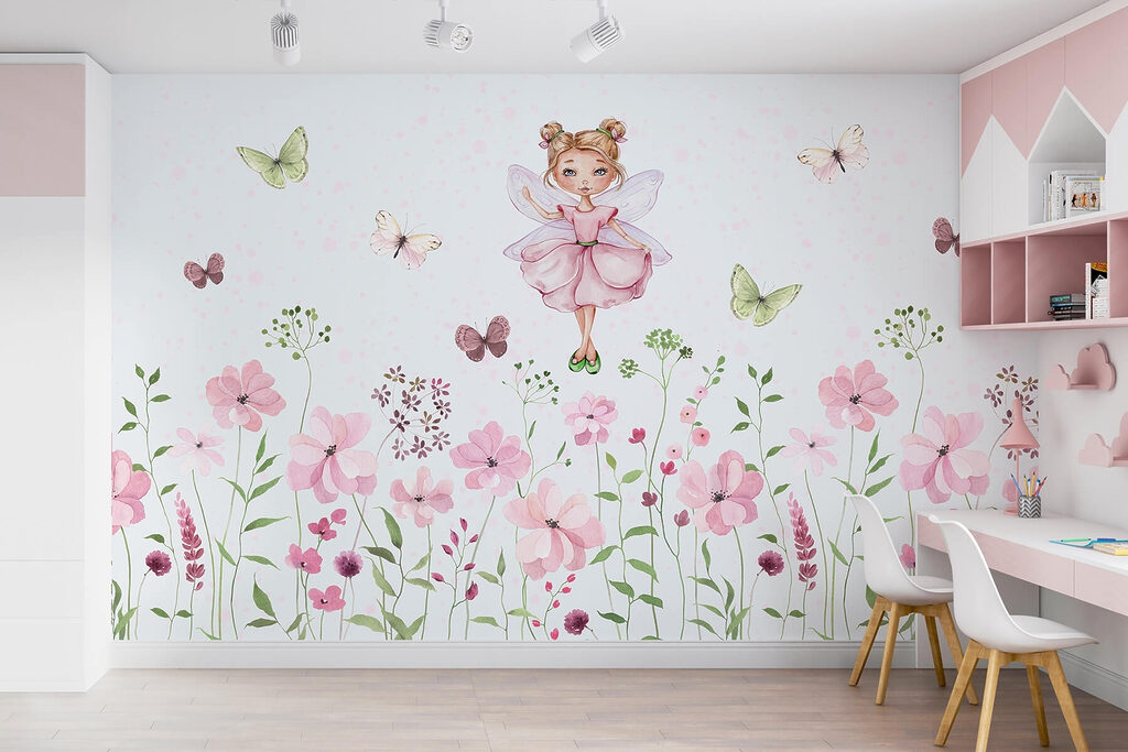 Fada sobre flores cor-de-rosa — interior 4