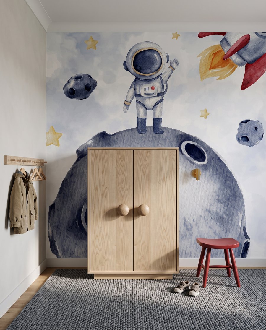 Foguete junto à lua — interior 6