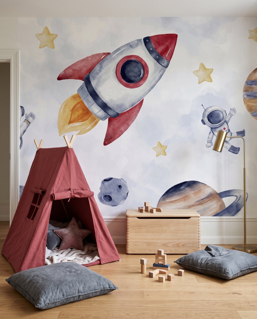 Foguete junto à lua — interior 7