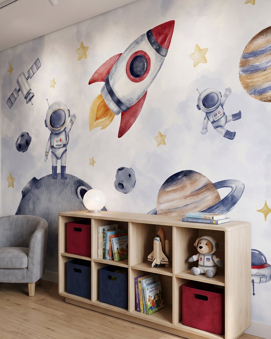 Foguete junto à lua — interior 8