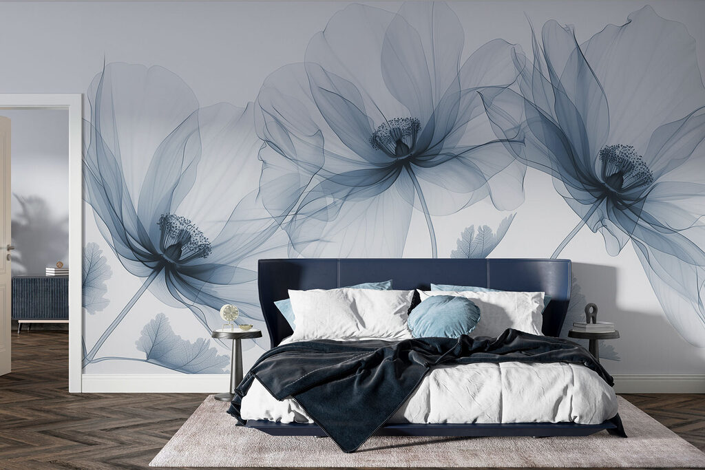 Flores transparentes em hastes — interior 2