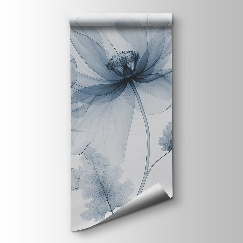 Flores transparentes em hastes — vista do produto