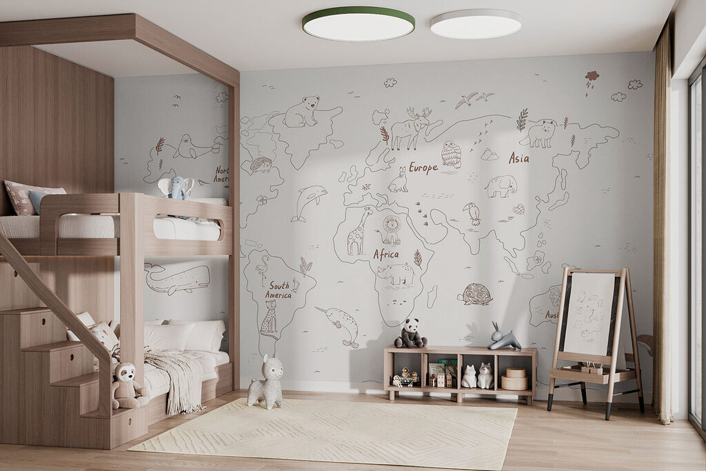 Mapa do mundo — interior 2