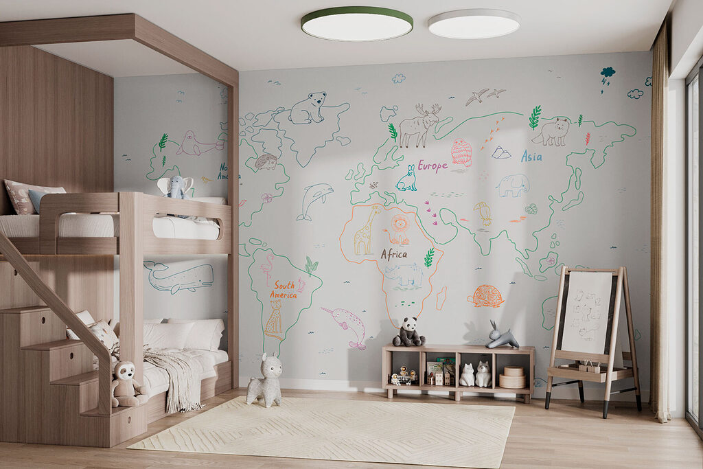 Mapa do mundo — interior 1