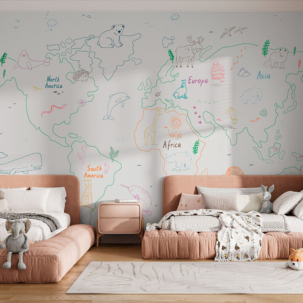 Mapa do mundo — interior 2