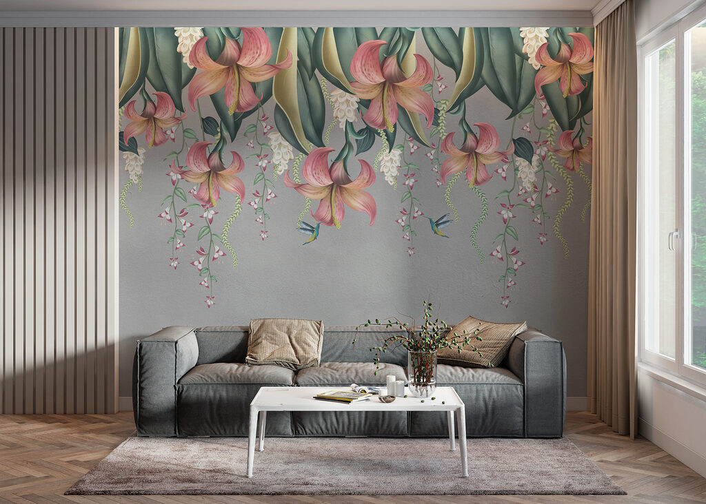 Flores pendentes em camadas — interior 3