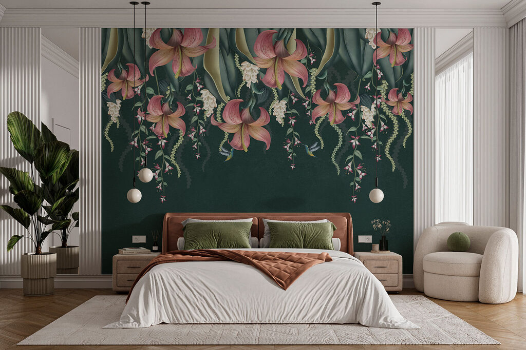 Flores pendentes em camadas — interior 3