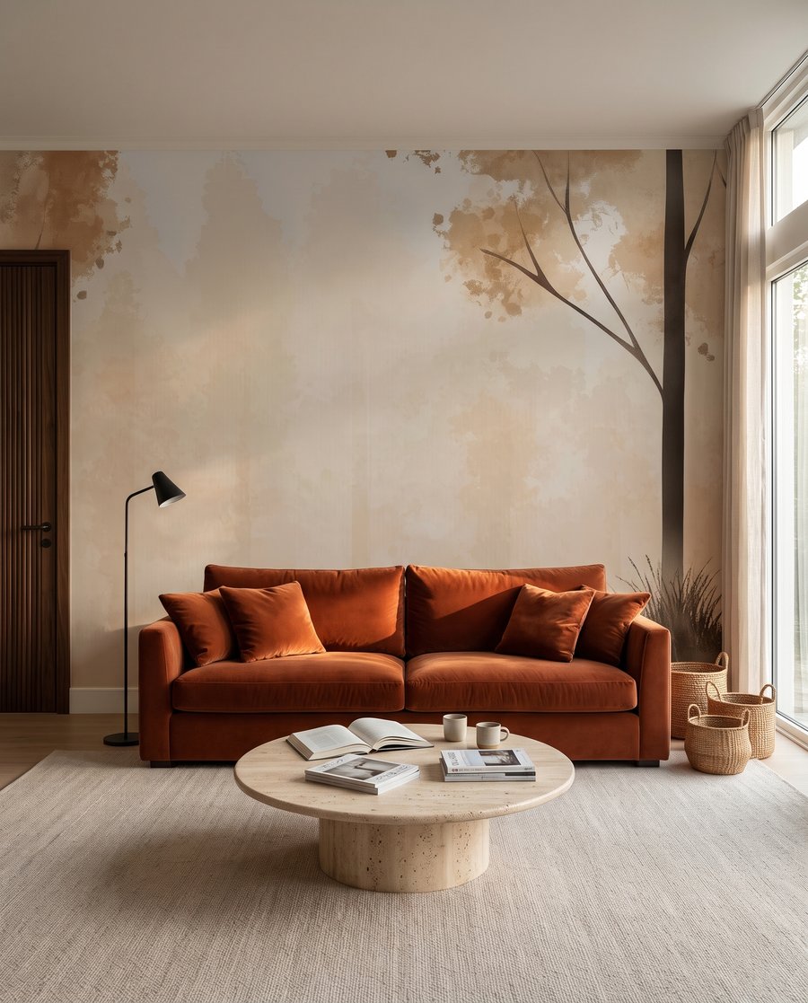 Troncos altos e clareira — interior 2