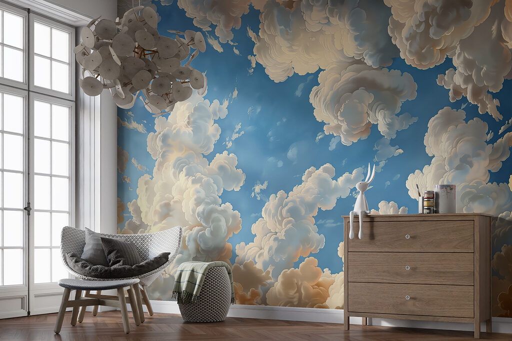 Nuvens sobre céu azul — interior 4