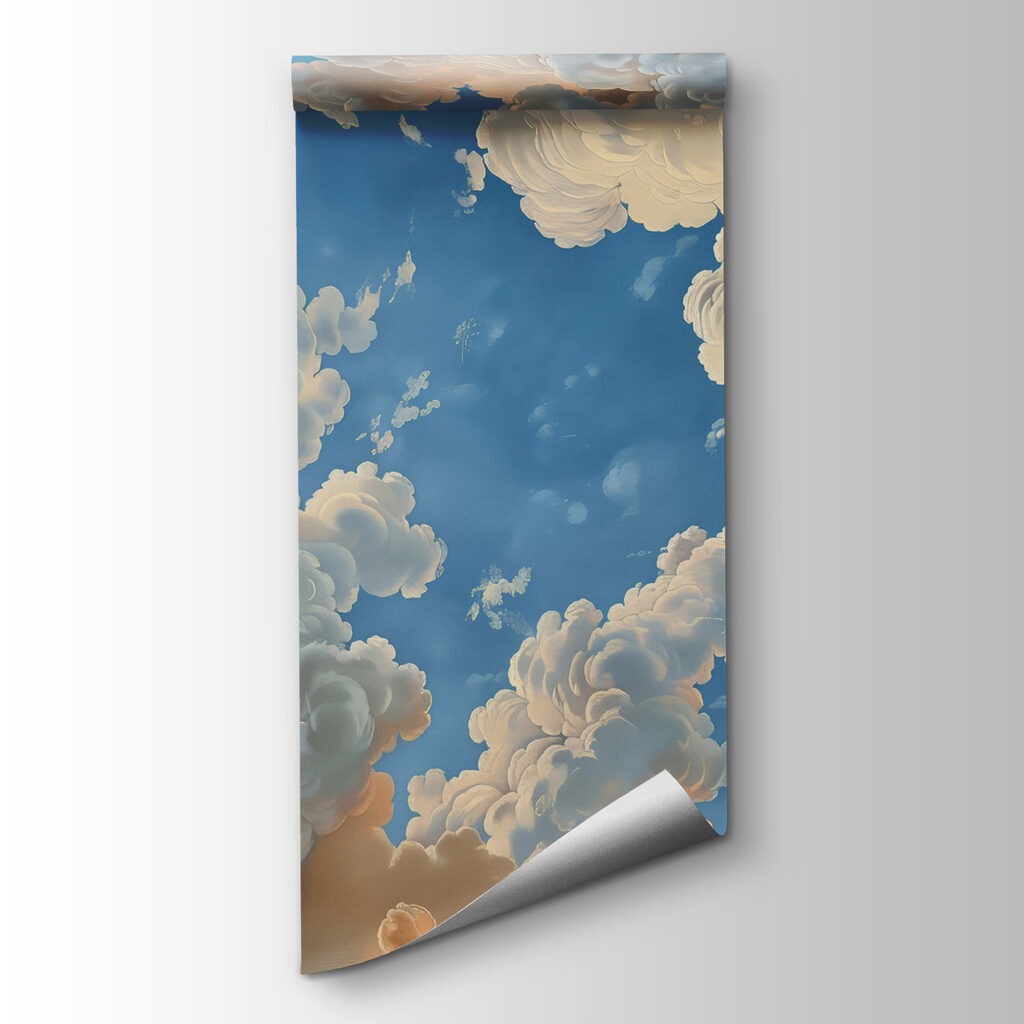 Nuvens sobre céu azul — vista do produto