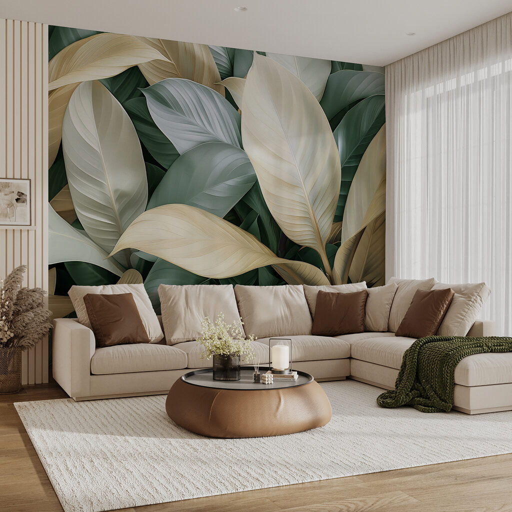 Folhas largas sobrepostas — interior 5