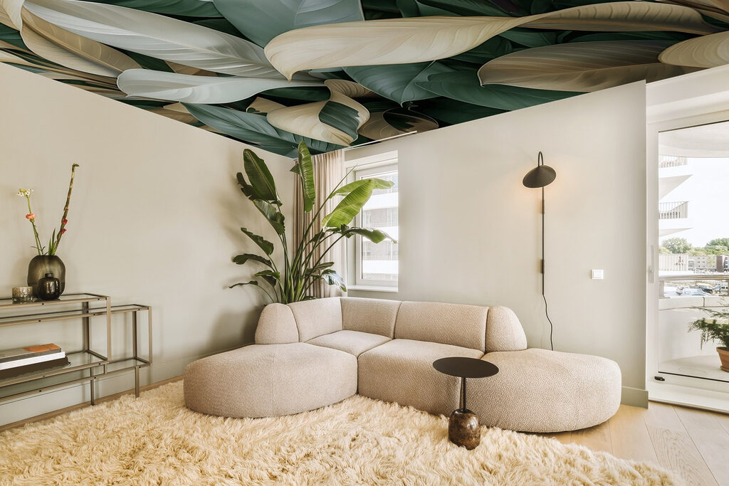 Folhas largas sobrepostas — interior 6