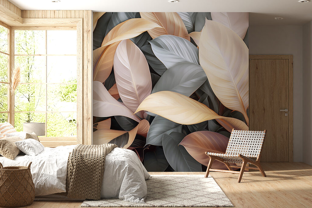 Folhas largas sobrepostas — interior 4