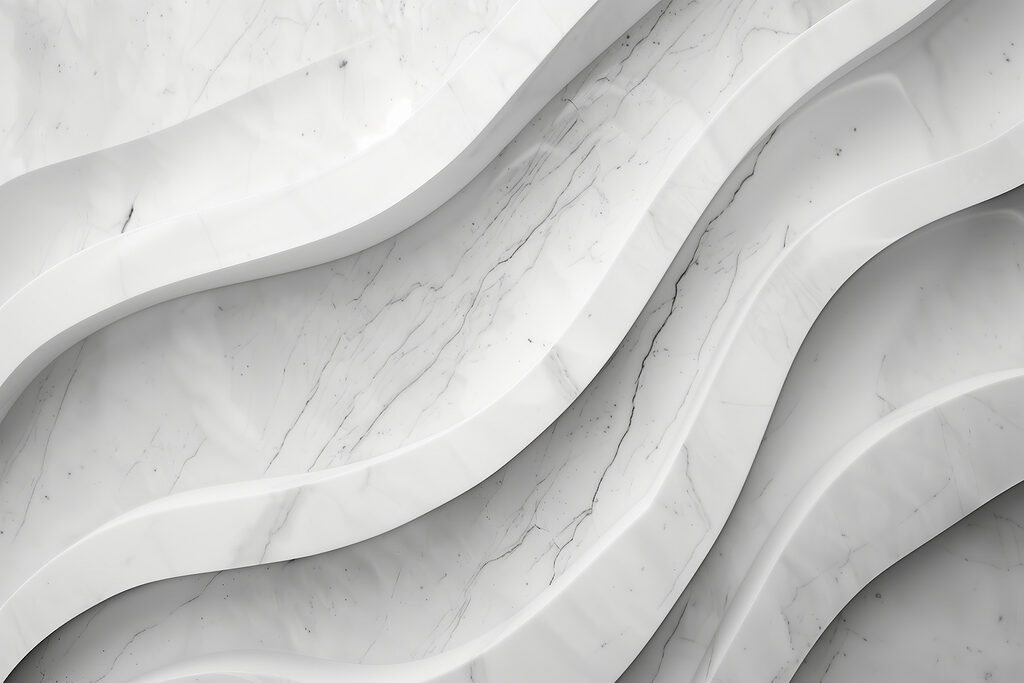 Ondas brancas, efeito pedra — design completo