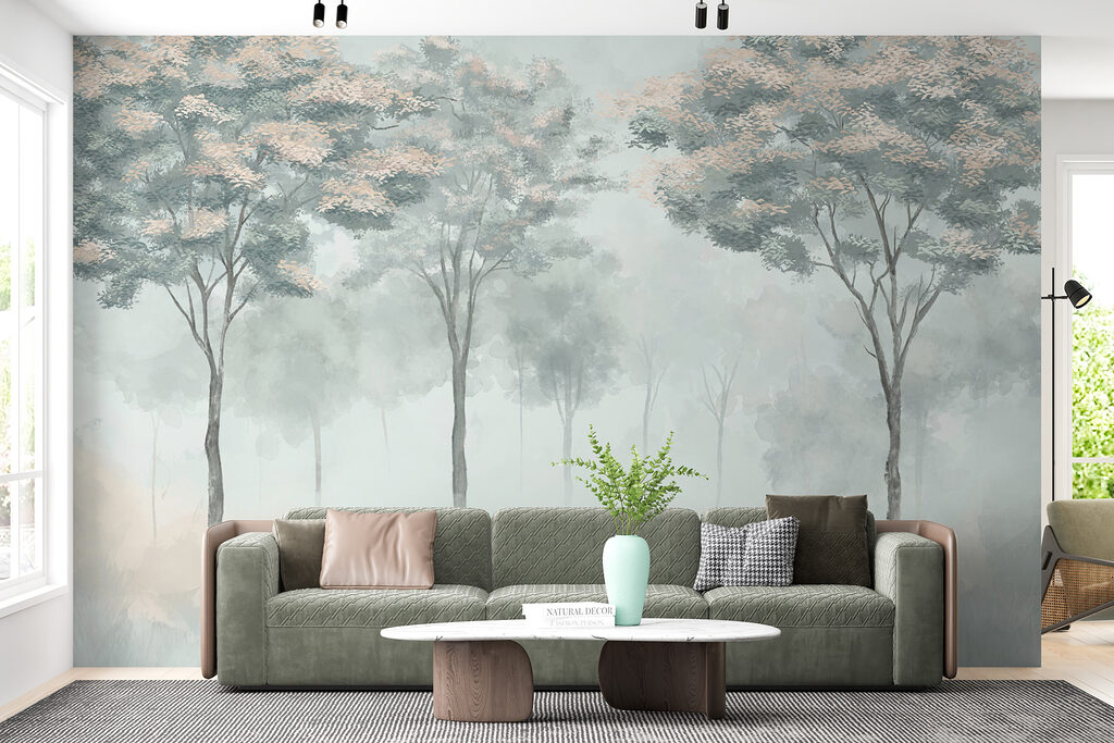 Bosque esfumado em pastel — interior 4
