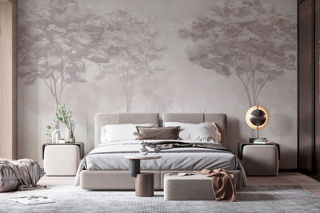 Bosque esfumado em pastel — interior 2