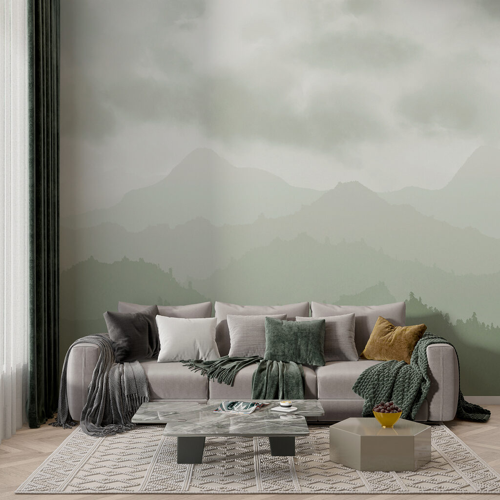 Montanhas sob nuvens — interior 1