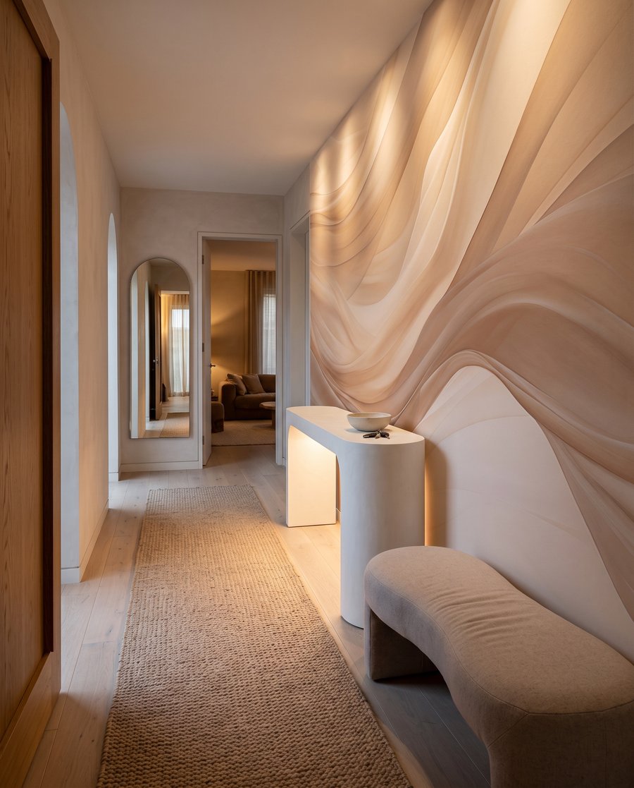 Pregas suaves em creme — interior 5