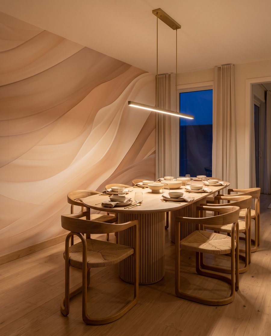 Pregas suaves em creme — interior 7