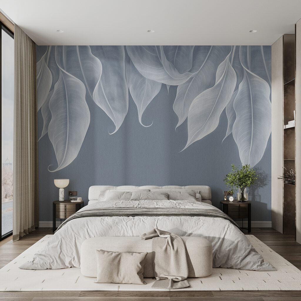 Folhas claras a pender — interior 1